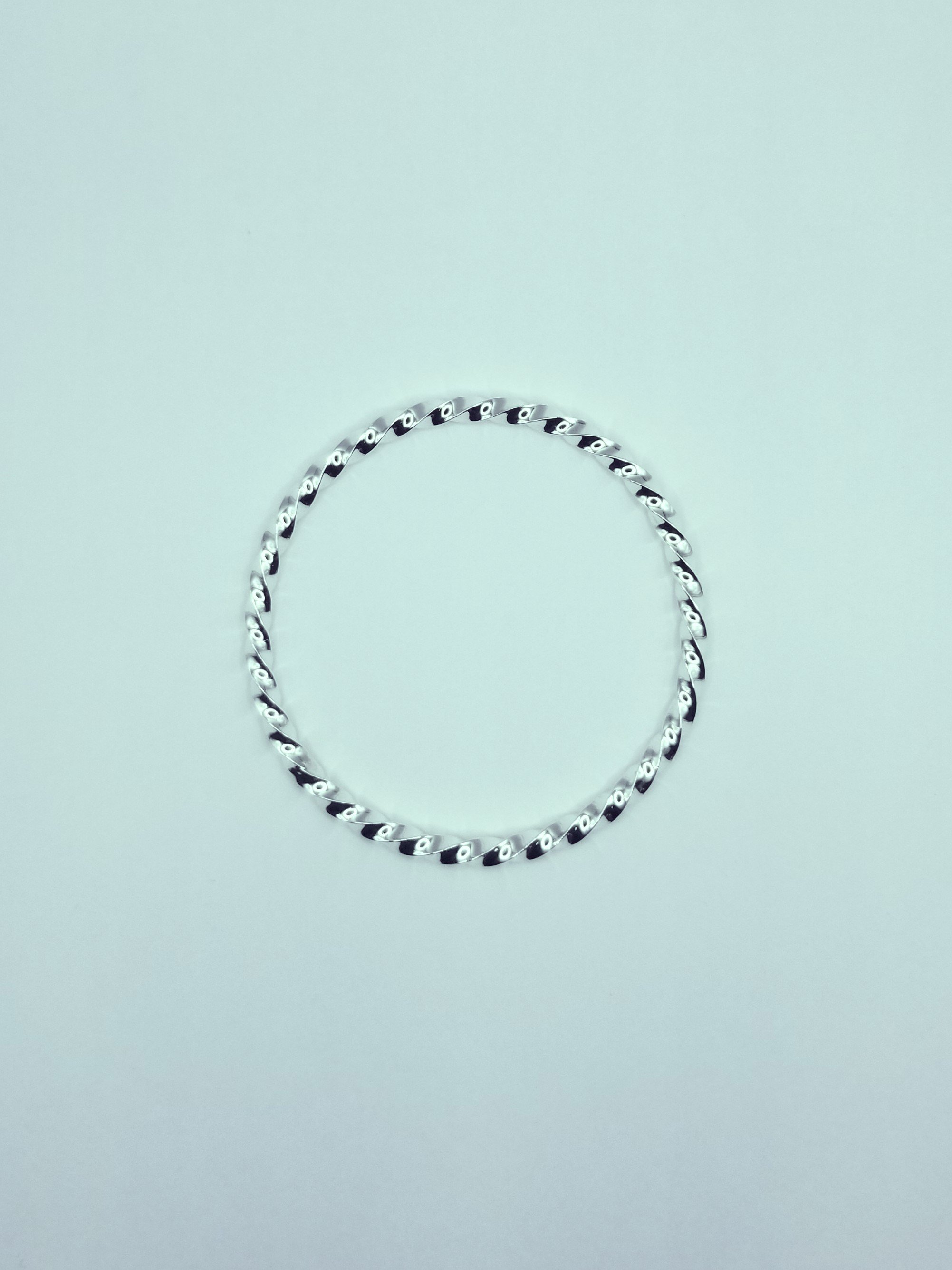 Twisted Bar Bangle — BG Silversmiths